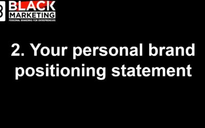 tip 2 – your personal brand statement